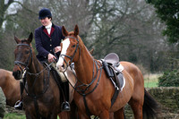 10.03.12 Berkeley Fox Hounds at Hunters Hall by invitation of the Duke of Beaufort Hunt